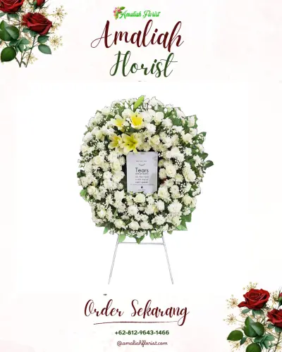 Krans Bunga Duka Cita di Parakanmuncang